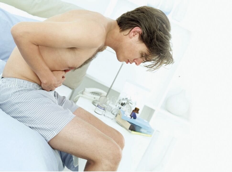 pijn bij een man met prostatitis