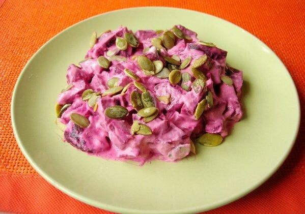 bietensalade met pompoenpitten en redt van prostatitis