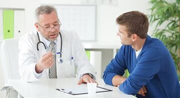 patiënt in overleg met een specialist
