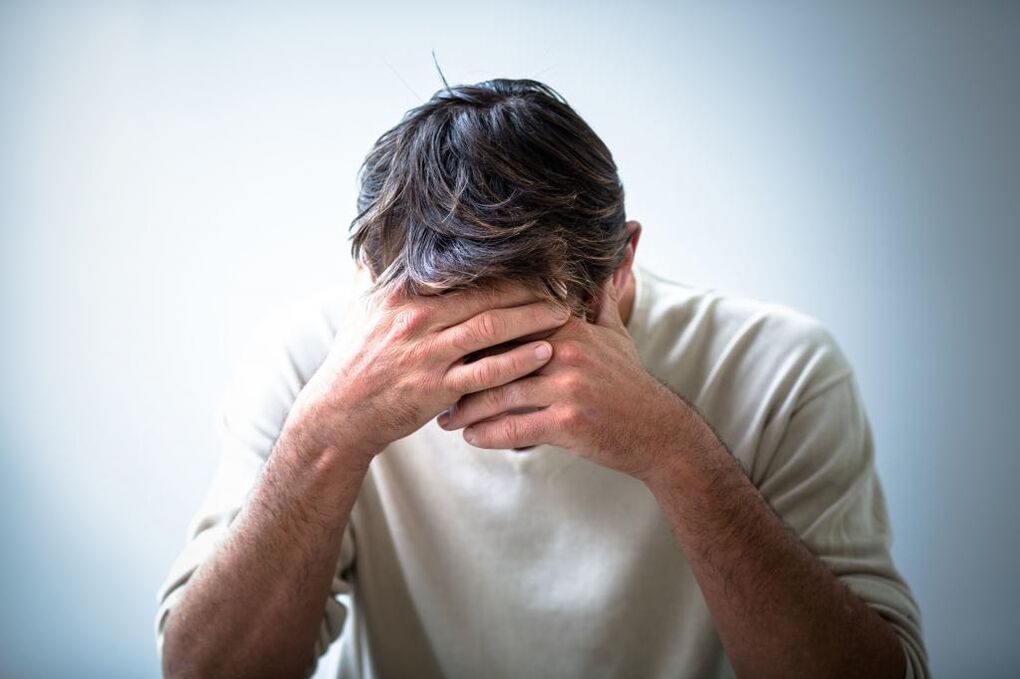 pijn bij een man met prostatitis
